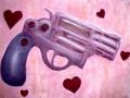 background: Cute little pink gun picture that i like