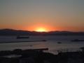 background: Gibraltar sunset II