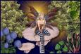 background: Fairy on Mushroom