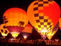 background: Hot Air Balloons at Night