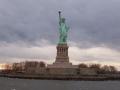 background: Statue of Liberty