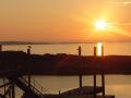background: Sunrise over Bailey Island, Maine