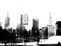 background: chicago skyline