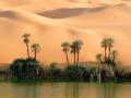background: Ouem El Ma Lake, Libya