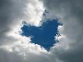 background: Heart in the sky