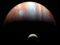 background: A Jupiter-Io Montage from New Horizons 