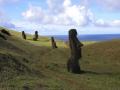 background: moai