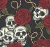 background: skulls and roses