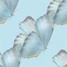 background: blue butterflies