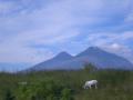 background: Volcano Guatemala